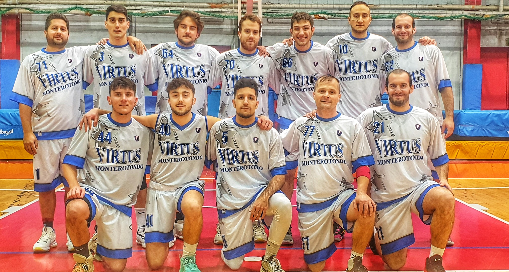 Atleti della Virtus Basket Monterotondo in campo